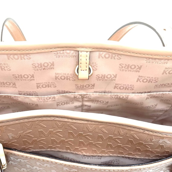 Michael Kors Jet Set Oyster Sm Carryall Tote W/ Allover Embossed 'MK' Signature - Picture 8 of 16